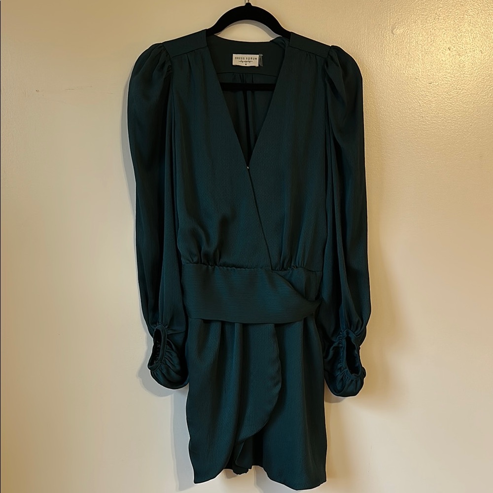 Green Long-Sleeve Dress